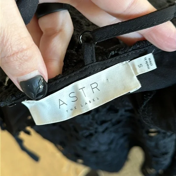ASTR the Label Black LACE A LINE MIDI DRESS - Picture 8 of 8